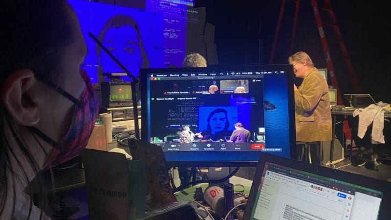 Kristin Dwyer, Moira Driscoll and David Pence, photo by Claire Talbott