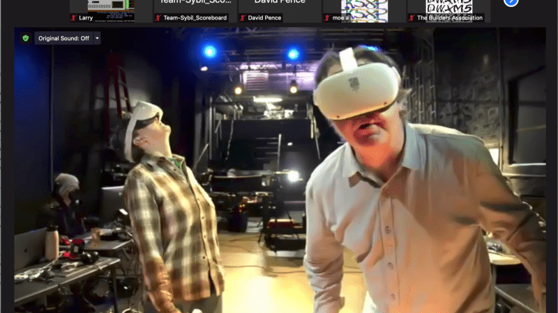 Moe Angelos and David Pence, screenshot by Lawrence Shea